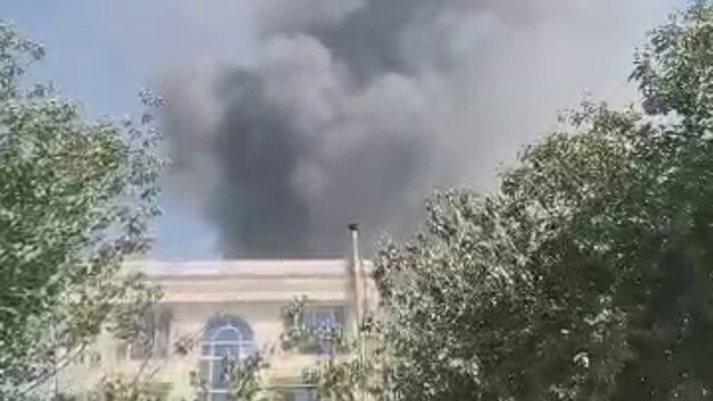 آتش‌سوزی شدید در یک بازار معروف در افغانستان