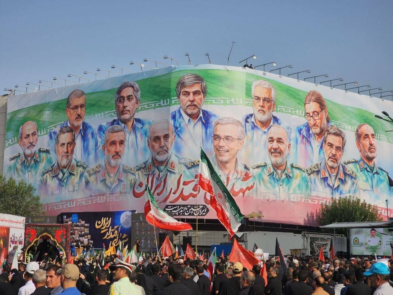 تشییع پیکر ۶۰ تن از شهدای حمله تروریستی رژیم صهیونیستی در تهران