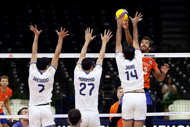 صعود ایران به جایگاه هشتم لیگ ملتهای والیبال